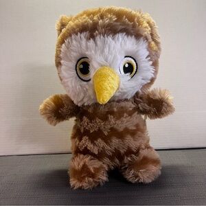 Dan Dee Collectors Choice 2017 OWL Stuffed Plush Animal-Tan Brown Cream